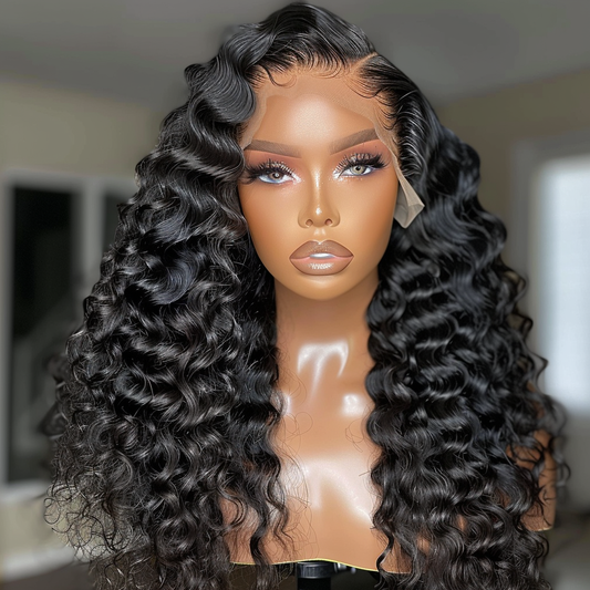 Deep Wave Human Hair (HD Lace) Front Wig.  13x6 Raw Frontal Wig